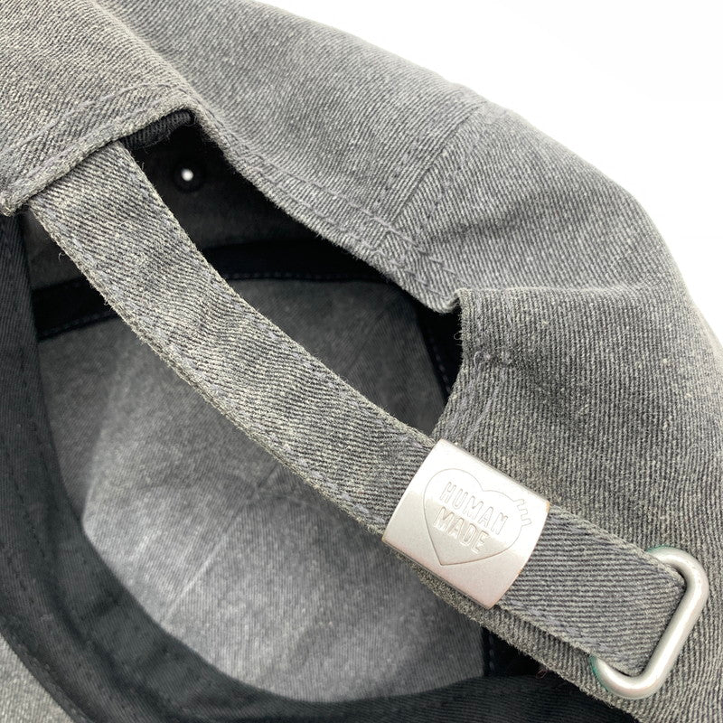 【中古品】【メンズ】 HUMAN MADE ヒューマンメイド 6 PANEL CAP ハート 刺繍 ベースボール キャップ 帽子 185-260524-mh-14-fuz カラー：グレー 万代Net店