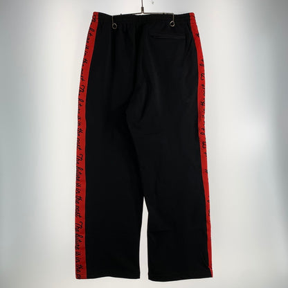 【中古品】【メンズ】 HUMAN MADE ヒューマンメイド TRACK PANTS トラックパンツ REDライン 153-260522-ny-14-fuz サイズ：L カラー：ブラック 万代Net店