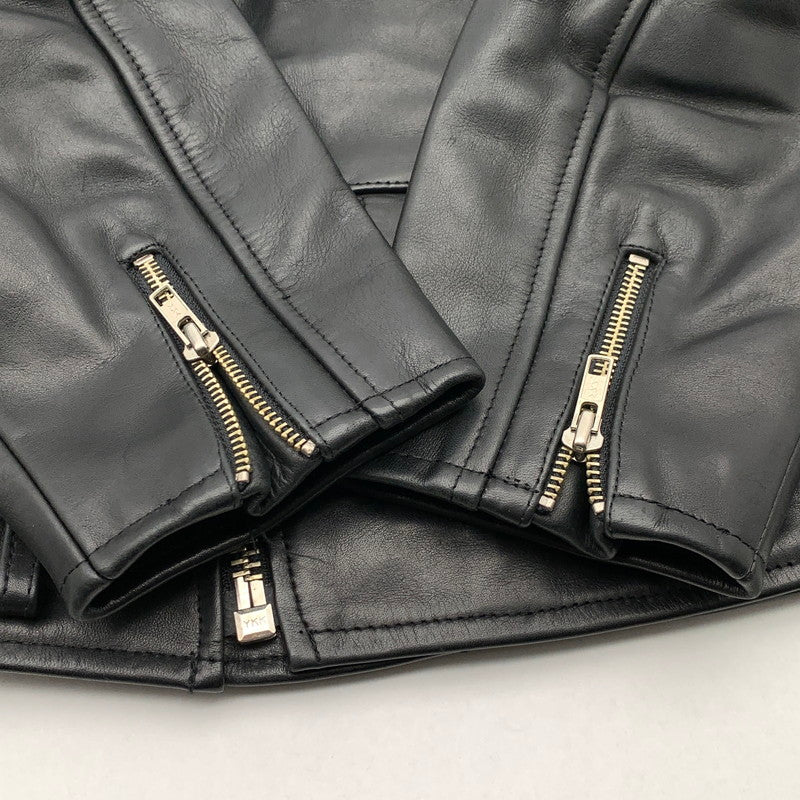【中古品】【レディース】 HARLEY DAVIDSON ダブルライダースジャケット レザージャケット アウター ブランド 古着 ハーレーダビットソン 145-260523-gm-02-fuzh サイズ：XS カラー：ブラック 万代Net店