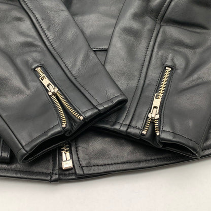 【中古品】【レディース】 HARLEY DAVIDSON ダブルライダースジャケット レザージャケット アウター ブランド 古着 ハーレーダビットソン 145-260523-gm-02-fuzh サイズ：XS カラー：ブラック 万代Net店