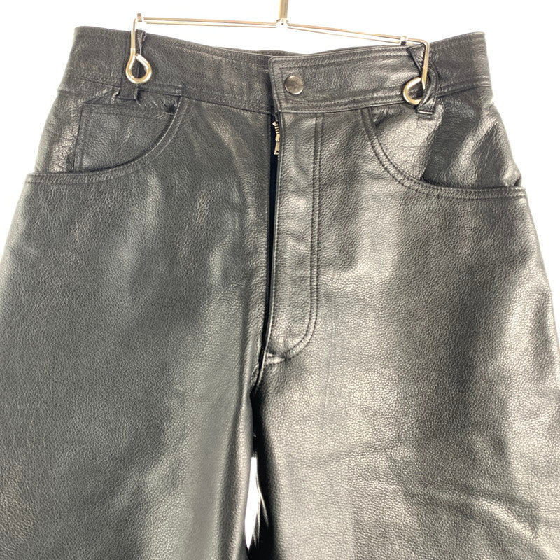 【中古品】【レディース】 PERCENT パーセント レザーパンツ BLACK レディース SIZE:65表記 レザー パンツ ズボン 171-260529-io-02-fuzh 万代Net店