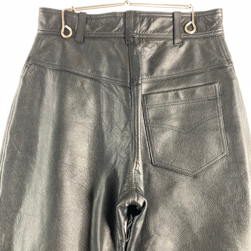【中古品】【レディース】 PERCENT パーセント レザーパンツ BLACK レディース SIZE:65表記 レザー パンツ ズボン 171-260529-io-02-fuzh 万代Net店