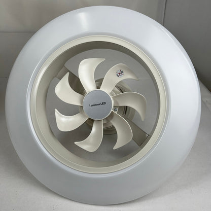 【中古美品】 ドウシシャ ルミナス LED シーリングファン 8畳用　DLLC-08EC 風の出る照明 101-260529-ky-21-fuz 万代Net店