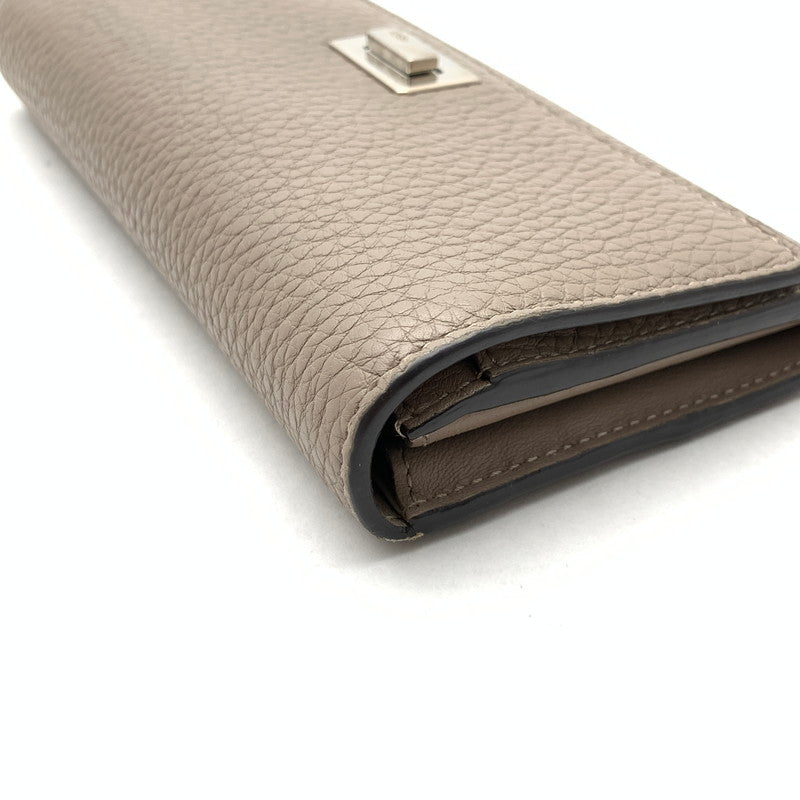 【中古品】【レディース】 FENDI ピーカブー 長財布 フェンディ ブランド ウォレット 財布 181-260523-gm-17-fuzh カラー：グレージュ 万代Net店
