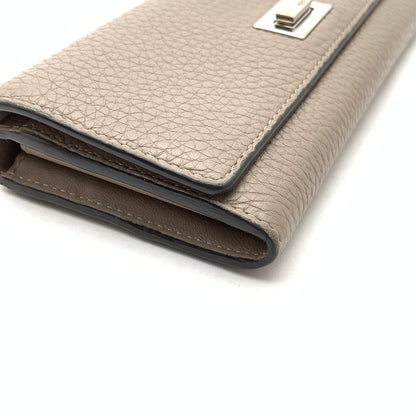 【中古品】【レディース】 FENDI ピーカブー 長財布 フェンディ ブランド ウォレット 財布 181-260523-gm-17-fuzh カラー：グレージュ 万代Net店