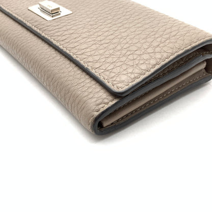【中古品】【レディース】 FENDI ピーカブー 長財布 フェンディ ブランド ウォレット 財布 181-260523-gm-17-fuzh カラー：グレージュ 万代Net店