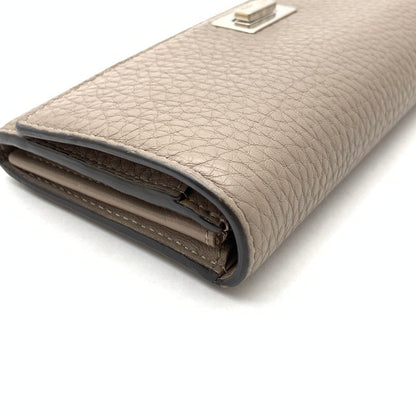 【中古品】【レディース】 FENDI ピーカブー 長財布 フェンディ ブランド ウォレット 財布 181-260523-gm-17-fuzh カラー：グレージュ 万代Net店