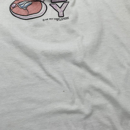 【中古品】【メンズ】 90s USED 半袖Tシャツ ミッキー シングルステッチ カットソー ブランド 古着 145-260523-gm-05-fuzh サイズ：不明 カラー：ホワイト 万代Net店