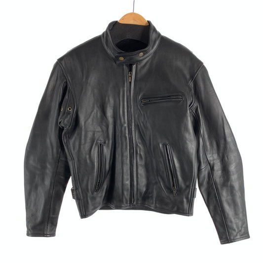【中古品】【メンズ】 S:GEAR シングルライダースジャケット レザージャケット アウター ブランド 古着 147-260523-gm-12-fuzh サイズ：L カラー：ブラック 万代Net店