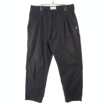 【中古品】【メンズ】 WTAPS 211TQDT-PTM01 21SS TUCK 01 TROUSERS ダブルタップス タックトラウザー パンツ ボトムス ブランド 古着 153-260606-gm-23-fuz サイズ：02 カラー：ブラック 万代Net店