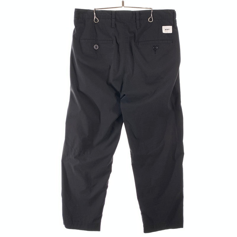 【中古品】【メンズ】 WTAPS 211TQDT-PTM01 21SS TUCK 01 TROUSERS ダブルタップス タックトラウザー パンツ ボトムス ブランド 古着 153-260606-gm-23-fuz サイズ：02 カラー：ブラック 万代Net店