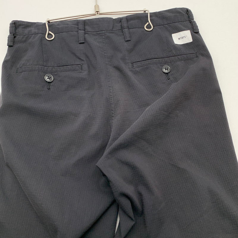 【中古品】【メンズ】 WTAPS 211TQDT-PTM01 21SS TUCK 01 TROUSERS ダブルタップス タックトラウザー パンツ ボトムス ブランド 古着 153-260606-gm-23-fuz サイズ：02 カラー：ブラック 万代Net店