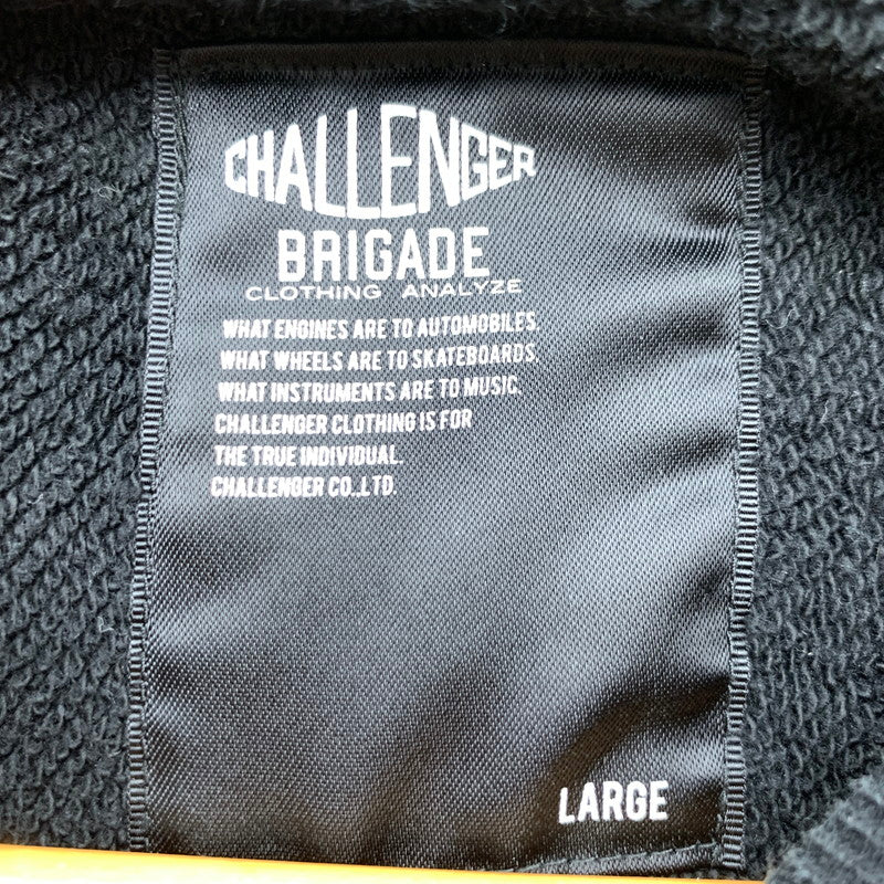 【中古品】【メンズ】 CHALLENGER SWEAT SHIRT チャレンジャー スウェットシャツ 142-260723-ny-17-fuzh サイズ：L カラー：ブラック 万代Net店