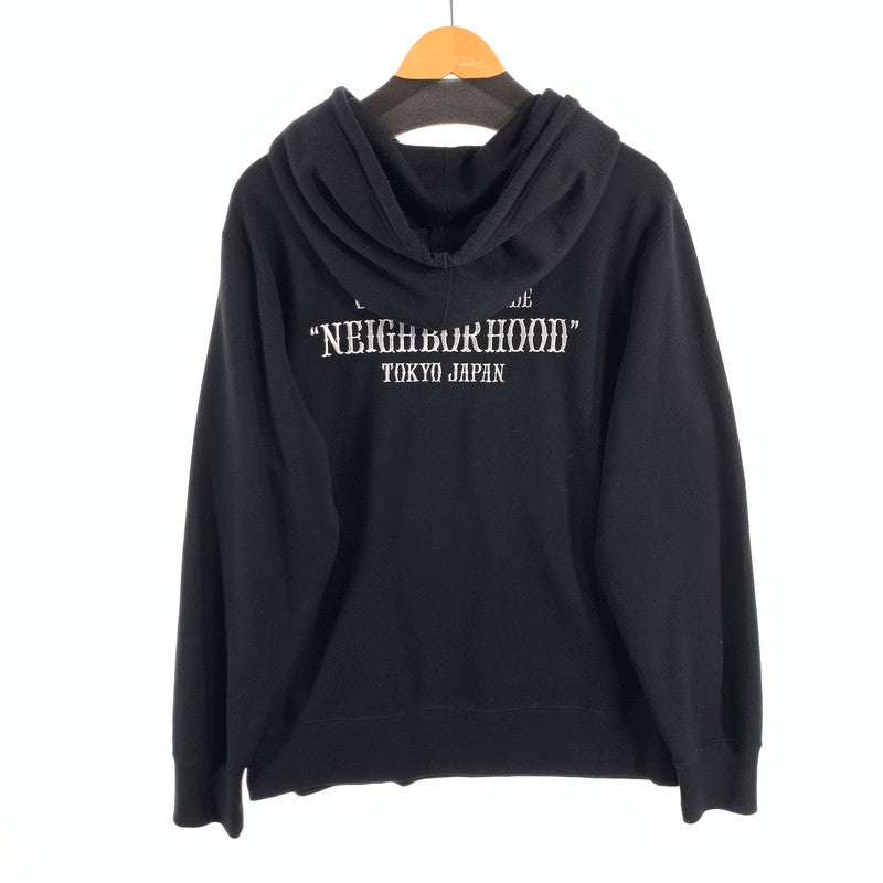 【中古品】【メンズ】 NEIGHBORHOOD 181UWNH-CSM06 18SS PAP EC-HOODED.LS ネイバーフッド 18SS パーカー フーディ ブランド 古着 142-260614-gm-14-fuz サイズ：L カラー：ブラック 万代Net店