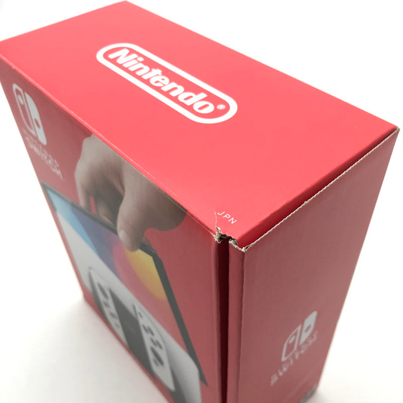 【中古品】 Nintendo Switch(有機ELモデル) Joy-Con(L) (R) ホワイト 箱傷み 034-260528-MO-03-fuz 万代Net店