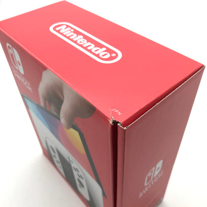 【中古品】 Nintendo Switch(有機ELモデル) Joy-Con(L) (R) ホワイト 箱傷み 034-260528-MO-03-fuz 万代Net店