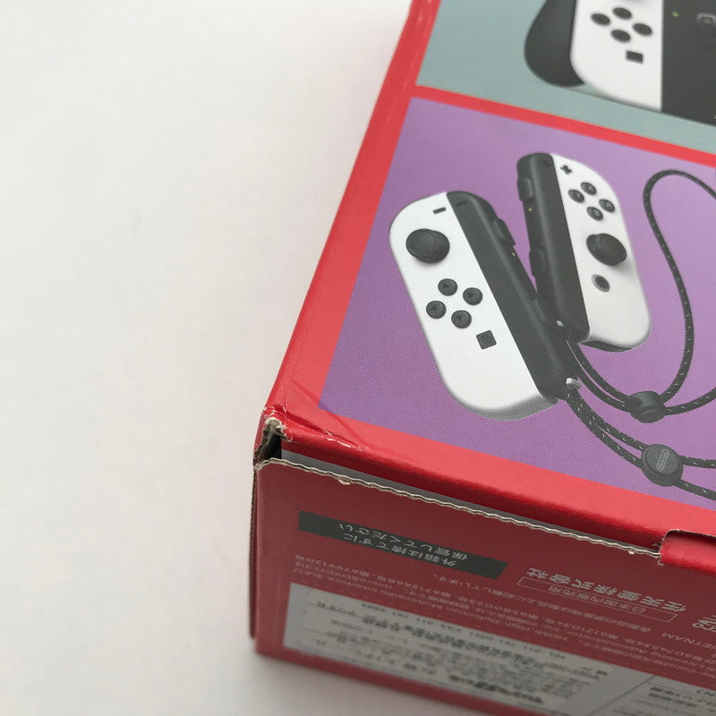 【中古品】 Nintendo Switch(有機ELモデル) Joy-Con(L) (R) ホワイト 箱傷み 034-260528-MO-03-fuz 万代Net店