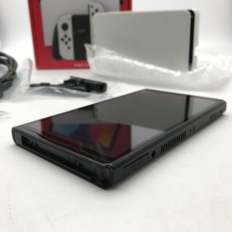 【中古品】 Nintendo Switch(有機ELモデル) Joy-Con(L) (R) ホワイト 箱傷み 034-260528-MO-03-fuz 万代Net店