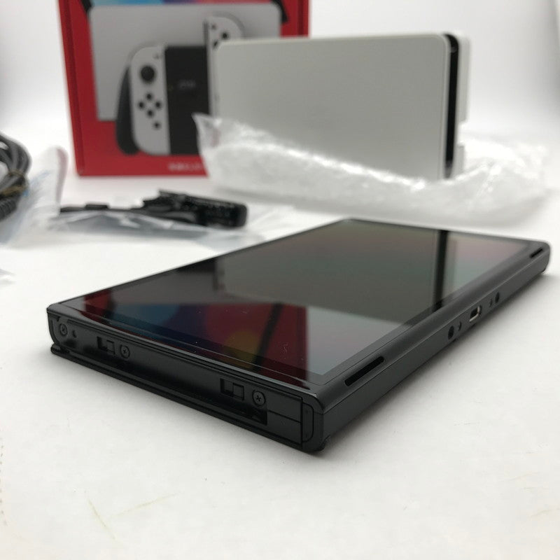 【中古品】 Nintendo Switch(有機ELモデル) Joy-Con(L) (R) ホワイト 箱傷み 034-260528-MO-03-fuz 万代Net店
