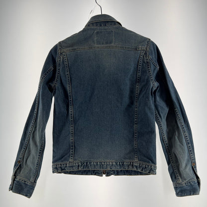 【中古品】【メンズ】 HYSTERIC GLAMOUR ヒステリックグラマー 0221AB08 ジップアップ デニム ジャケット アウター コート 古着 140-260603-mh-10-fuz サイズ：S カラー：インディゴ 万代Net店