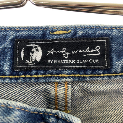 【中古品】【メンズ】 HYSTERIC GLAMOUR×ANDY WARHOL ヒステリックグラマー×アンディ・ウォーホル 151-260603-ny-09-fuzh サイズ：XS カラー：インディゴ 万代Net店