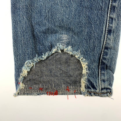 【中古品】【メンズ】 HYSTERIC GLAMOUR ヒステリックグラマー 0203AP10 HSR加工 151-260603-ny-06-fuzh サイズ：28 カラー：インディゴ 万代Net店