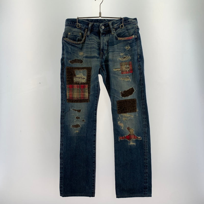 【中古品】【メンズ】 HYSTERIC GLAMOUR ヒステリックグラマー 0224AP07 リメイク風 151-260603-ny-08-fuzh サイズ：28 カラー：インディゴ 万代Net店