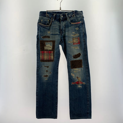 【中古品】【メンズ】 HYSTERIC GLAMOUR ヒステリックグラマー 0224AP07 リメイク風 151-260603-ny-08-fuzh サイズ：28 カラー：インディゴ 万代Net店