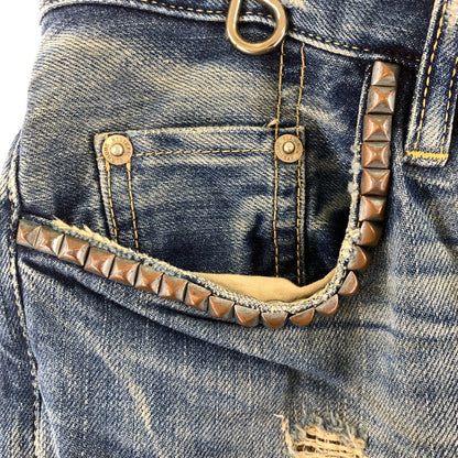 【中古品】【メンズ】 HYSTERIC GLAMOUR ヒステリックグラマー 0224AP07 リメイク風 151-260603-ny-08-fuzh サイズ：28 カラー：インディゴ 万代Net店