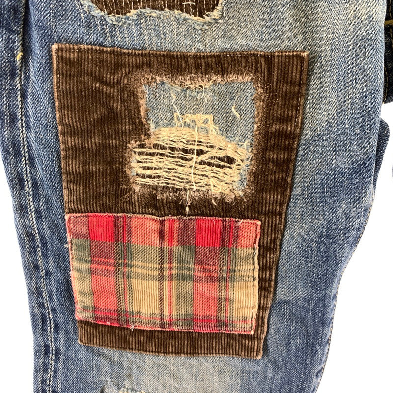 【中古品】【メンズ】 HYSTERIC GLAMOUR ヒステリックグラマー 0224AP07 リメイク風 151-260603-ny-08-fuzh サイズ：28 カラー：インディゴ 万代Net店