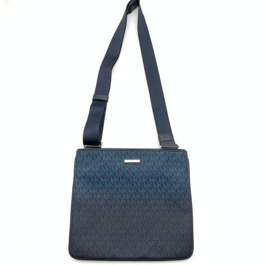 【中古品】【レディース】 MICHAEL KORS マイケルコース MKシグネチャー ショルダーバッグ ブランド バッグ カバン 180-260530-gm-15-fuz カラー：ブルー ブラック 万代Net店