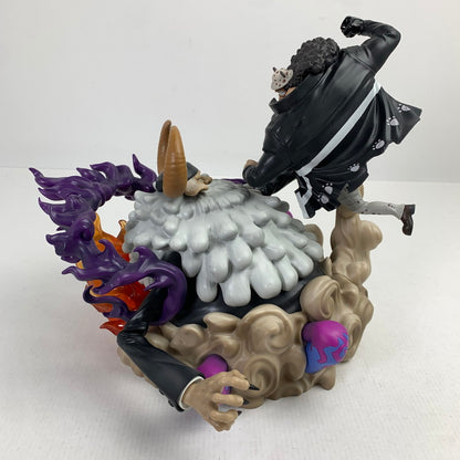 【中古品】 現状渡し品 本体のみ 一番くじ ワンピース 未来島エッグヘッド ～Burst of Energy～ ラストワン賞 バーソロミュー・くまVSジェイガルシア・サターン聖 Revible Moment フィギュア 047-260730-io-01-fuzh 万代Net店