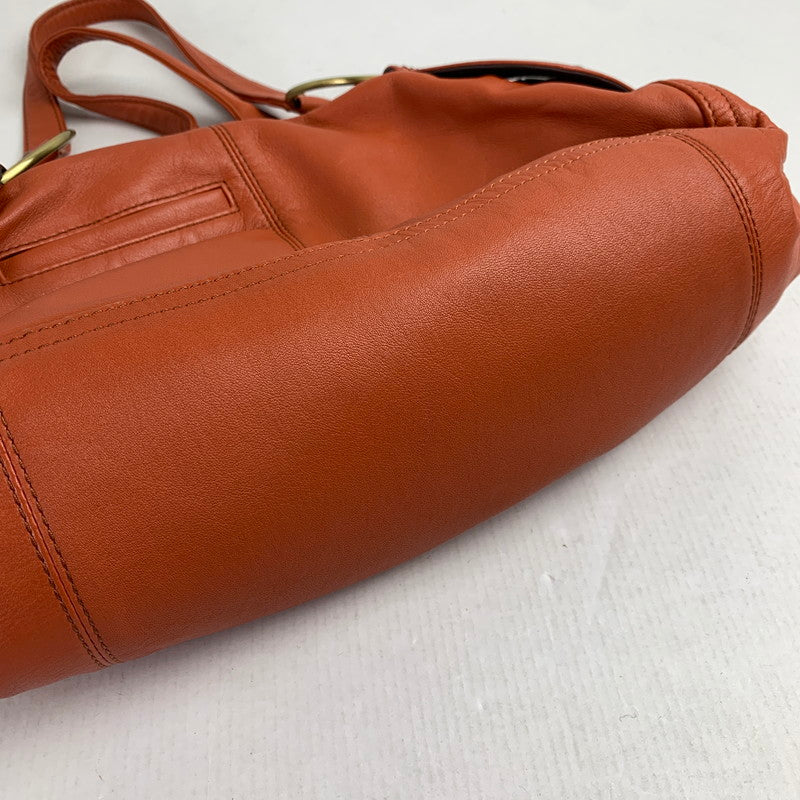 【中古品】【レディース】 MIT MITTE ミットミッテ バッグ オレンジ チェーン付 カバン かばん ハンドバッグ 188-260803-io-18-fuzh 万代Net店