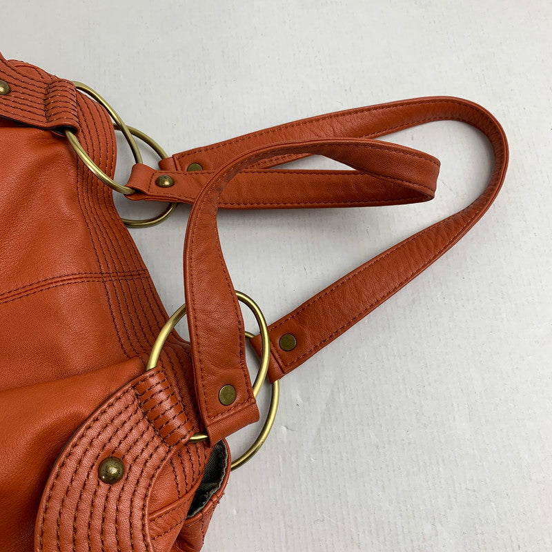 【中古品】【レディース】 MIT MITTE ミットミッテ バッグ オレンジ チェーン付 カバン かばん ハンドバッグ 188-260803-io-18-fuzh 万代Net店