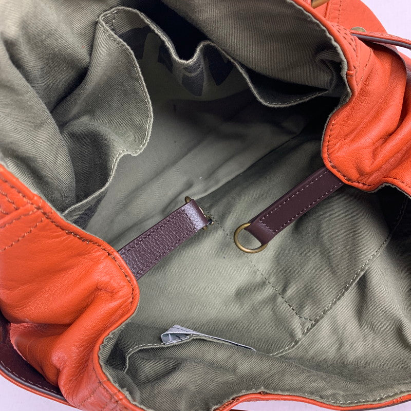 【中古品】【レディース】 MIT MITTE ミットミッテ バッグ オレンジ チェーン付 カバン かばん ハンドバッグ 188-260803-io-18-fuzh 万代Net店