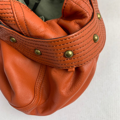 【中古品】【レディース】 MIT MITTE ミットミッテ バッグ オレンジ チェーン付 カバン かばん ハンドバッグ 188-260803-io-18-fuzh 万代Net店