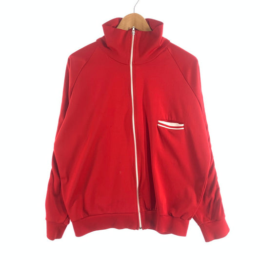 【中古品】【メンズ】 70s~80s PALERMO パレルモ トラックジャケット アウター ブルゾン ジャージ ブランド 古着 145-260725-gm-06-fuzh サイズ：XL カラー：レッド 万代Net店