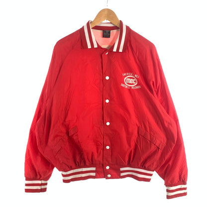 【中古品】【メンズ】 70s ARISTO JAC アリスト・ジャック ナイロン ジャケット ヴィンテージ ブルゾン ブランド 古着 145-260725-gm-12-fuzh サイズ：EXL カラー：レッド 万代Net店
