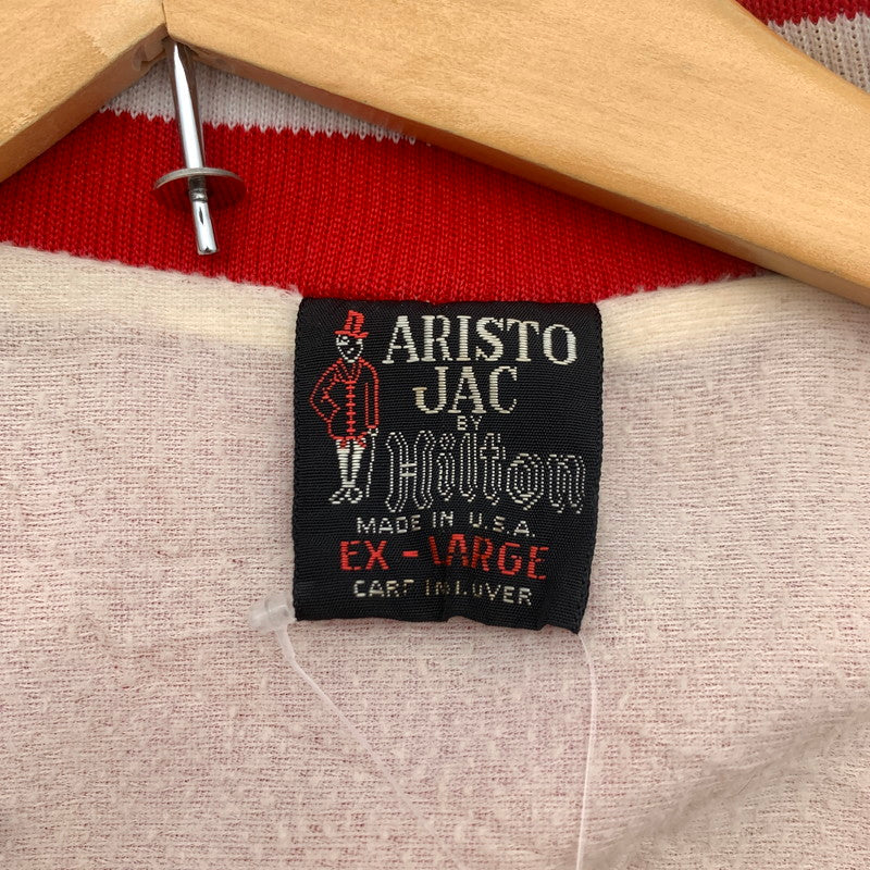 【中古品】【メンズ】 70s ARISTO JAC アリスト・ジャック ナイロン ジャケット ヴィンテージ ブルゾン ブランド 古着 145-260725-gm-12-fuzh サイズ：EXL カラー：レッド 万代Net店