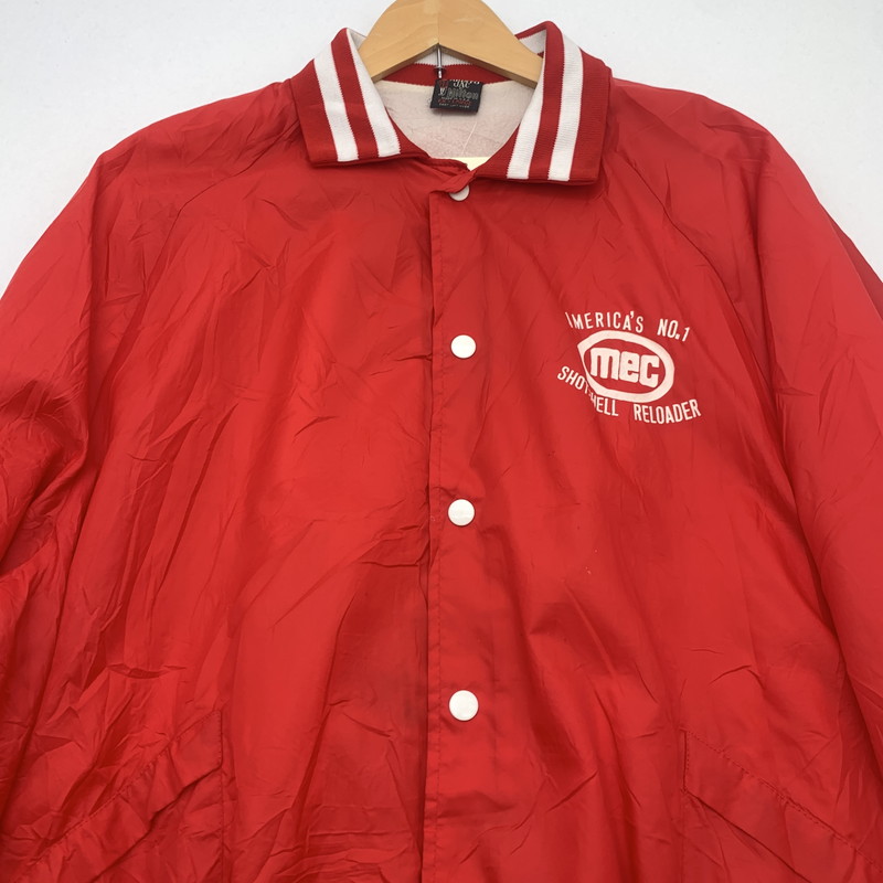 【中古品】【メンズ】 70s ARISTO JAC アリスト・ジャック ナイロン ジャケット ヴィンテージ ブルゾン ブランド 古着 145-260725-gm-12-fuzh サイズ：EXL カラー：レッド 万代Net店