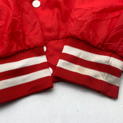 【中古品】【メンズ】 70s ARISTO JAC アリスト・ジャック ナイロン ジャケット ヴィンテージ ブルゾン ブランド 古着 145-260725-gm-12-fuzh サイズ：EXL カラー：レッド 万代Net店
