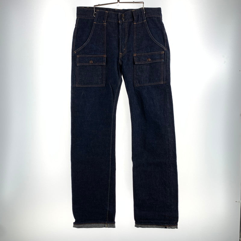 【中古品】【メンズ】 FULL COUNT フルカウント 1246 DENIM BUSH PANTS デニム ジーンズ ブッシュ パンツ ボトムス 古着 156-260608-mh-14-fuzh サイズ：33 カラー：ブルー 万代Net店