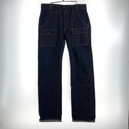 【中古品】【メンズ】 FULL COUNT フルカウント 1246 DENIM BUSH PANTS デニム ジーンズ ブッシュ パンツ ボトムス 古着 156-260608-mh-14-fuzh サイズ：33 カラー：ブルー 万代Net店