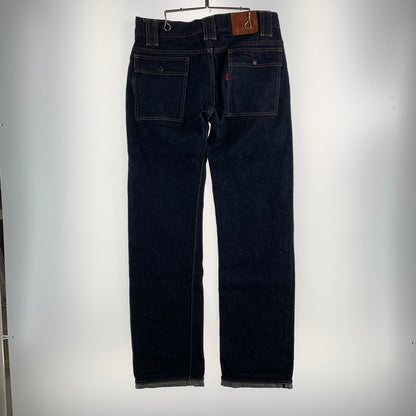 【中古品】【メンズ】 FULL COUNT フルカウント 1246 DENIM BUSH PANTS デニム ジーンズ ブッシュ パンツ ボトムス 古着 156-260608-mh-14-fuzh サイズ：33 カラー：ブルー 万代Net店