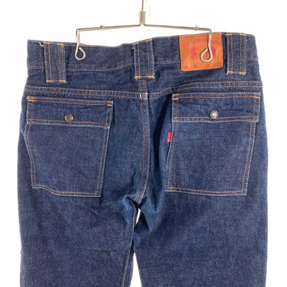 【中古品】【メンズ】 FULL COUNT フルカウント 1246 DENIM BUSH PANTS デニム ジーンズ ブッシュ パンツ ボトムス 古着 156-260608-mh-14-fuzh サイズ：33 カラー：ブルー 万代Net店