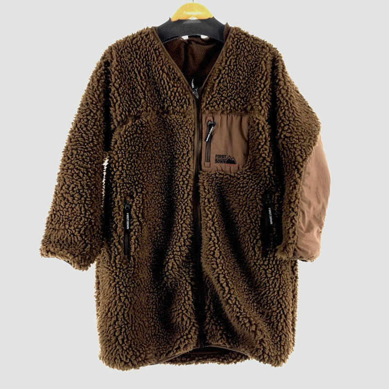 【中古品】【レディース】 FIRST DOWN ファーストダウン 194-3503 コート BROWN SIZE:F ボアフリース ※使用感有 169-260705-io-25-fuzh 万代Net店