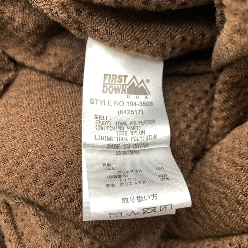 【中古品】【レディース】 FIRST DOWN ファーストダウン 194-3503 コート BROWN SIZE:F ボアフリース ※使用感有 169-260705-io-25-fuzh 万代Net店
