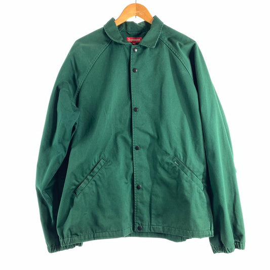 【中古品】【メンズ】 SUPREME×ANTIHERO シュプリーム アンチヒーロー SNAP FRONT TWILL JACKET GREEN ツイルジャケット メンズ SIZE:XL ※手首使用感有 149-260529-io-05-fuzh 万代Net店