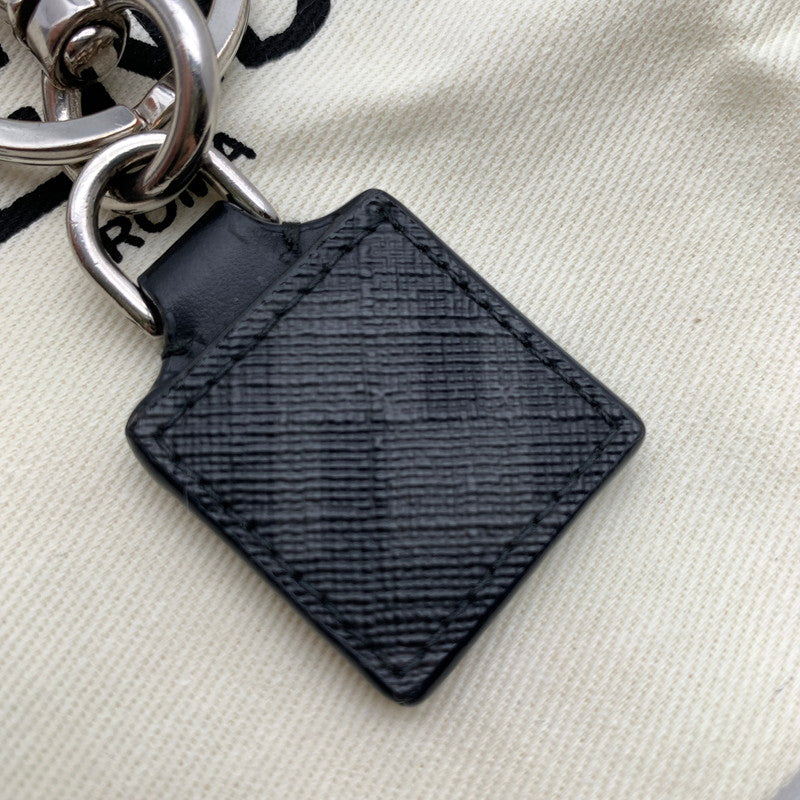 【中古品】【レディース】 FENDI フェンディ 7AP078-AFF2 スクエアFFレザーキーホルダー BLACK 保存袋、箱付属 182-260528-io-05-fuzh 万代Net店