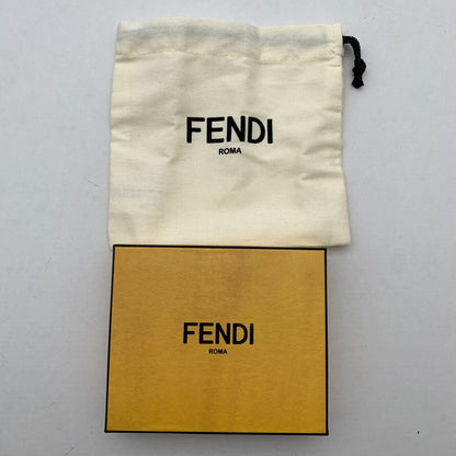 【中古品】【レディース】 FENDI フェンディ 7AP078-AFF2 スクエアFFレザーキーホルダー BLACK 保存袋、箱付属 182-260528-io-05-fuzh 万代Net店